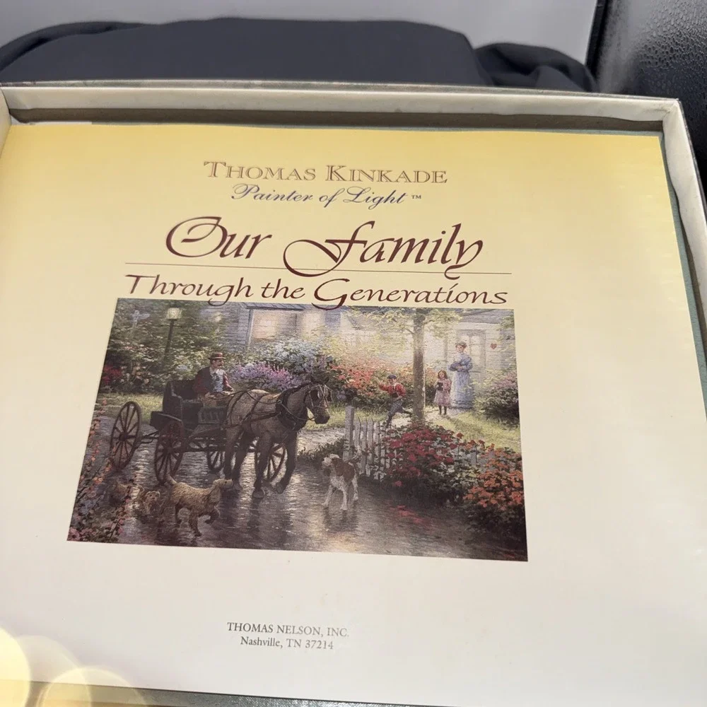 Vntg Our Family History by Thomas Kinkade Keepsake Book New in Box 1998